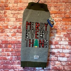 NWT! Cute dog sweater. Merry Everything!